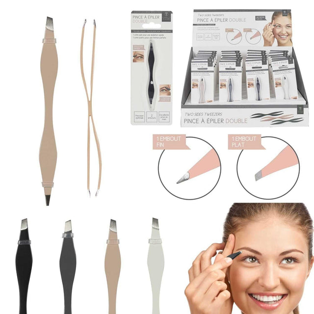 COSMETIC CLUB - PINCE A EPILER DOUBLE - STOCK4U GROUP