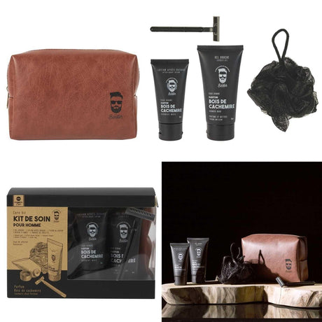 COSMETIC CLUB - COFFRET SOIN CORPS HOMME 5 ACCESSOIRES - STOCK4U GROUP